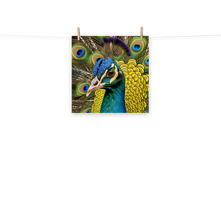 Peacock Photo paper poster - PosterfyAI.com
