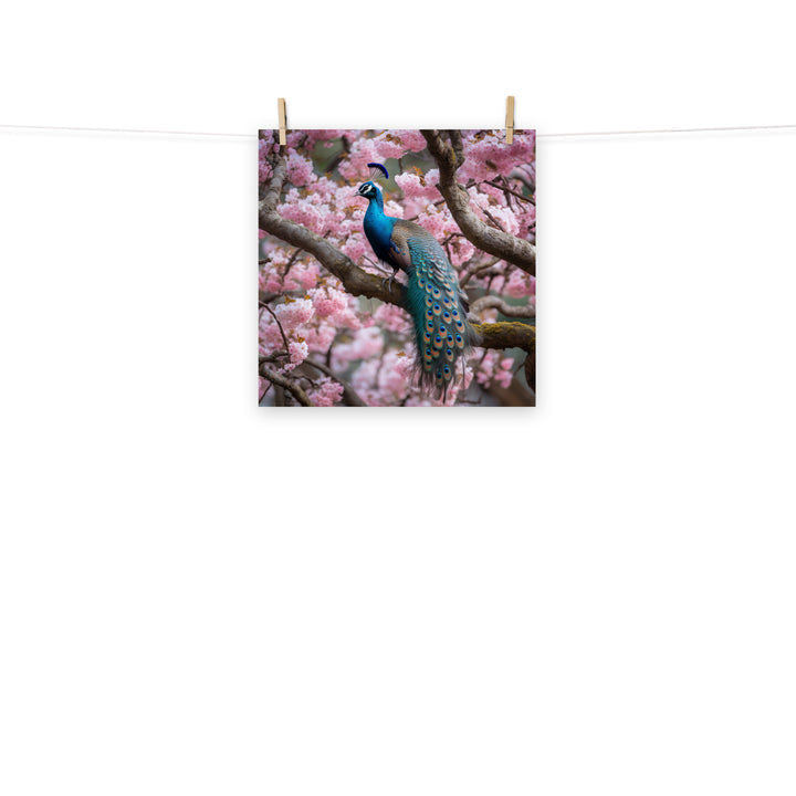 Peacock Photo paper poster - PosterfyAI.com