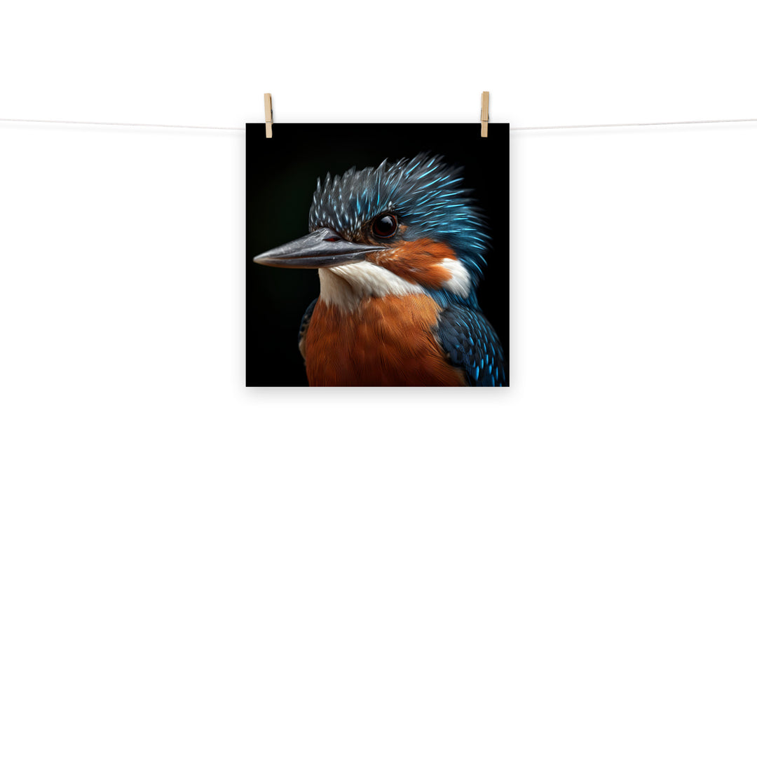 Kingfisher Photo paper poster - PosterfyAI.com