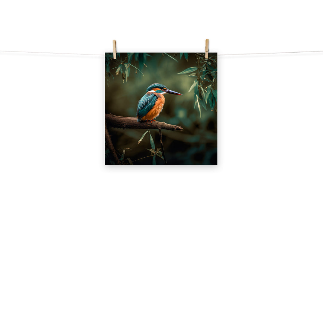 Kingfisher Photo paper poster - PosterfyAI.com