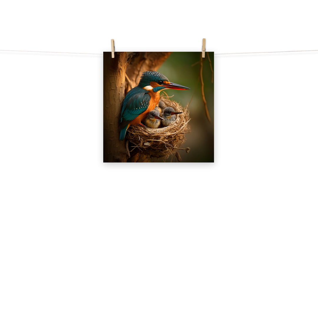 Kingfisher Photo paper poster - PosterfyAI.com