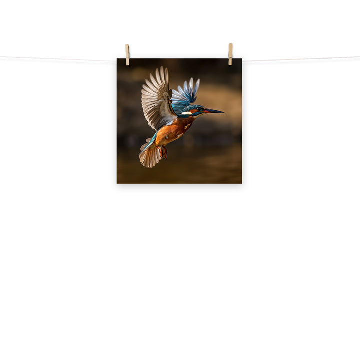Kingfisher Photo paper poster - PosterfyAI.com