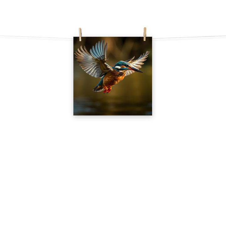 Kingfisher Photo paper poster - PosterfyAI.com