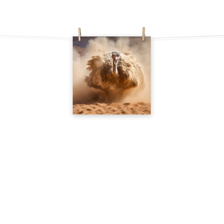 Ostrich Photo paper poster - PosterfyAI.com