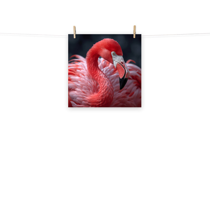 Flamingo Photo paper poster - PosterfyAI.com