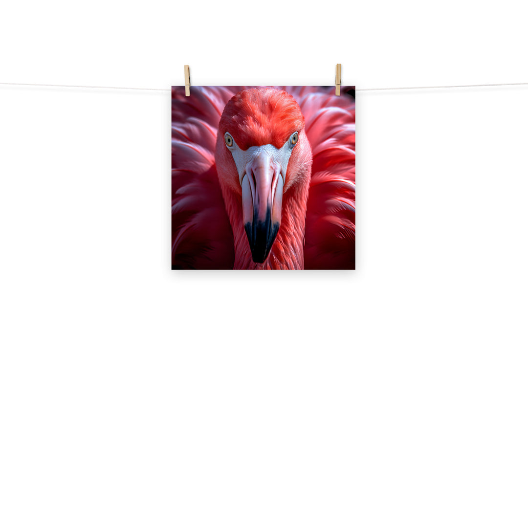 Flamingo Photo paper poster - PosterfyAI.com