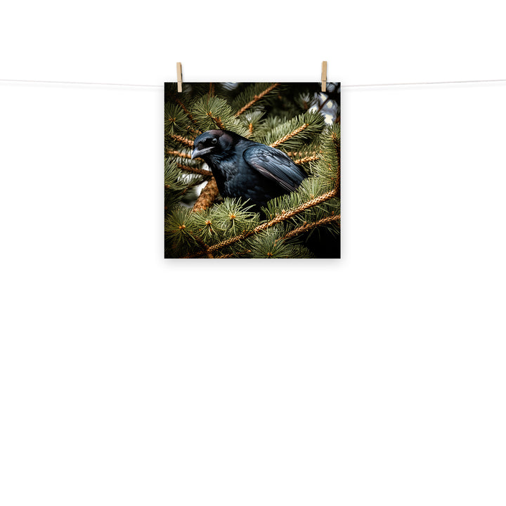 Raven Photo paper poster - PosterfyAI.com