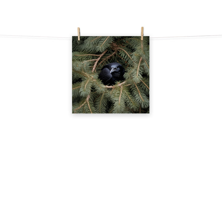 Raven Photo paper poster - PosterfyAI.com