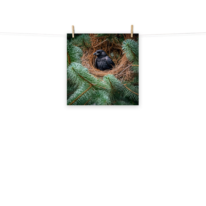 Raven Photo paper poster - PosterfyAI.com