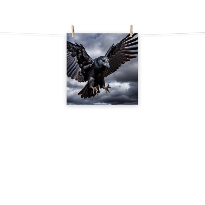Raven Photo paper poster - PosterfyAI.com