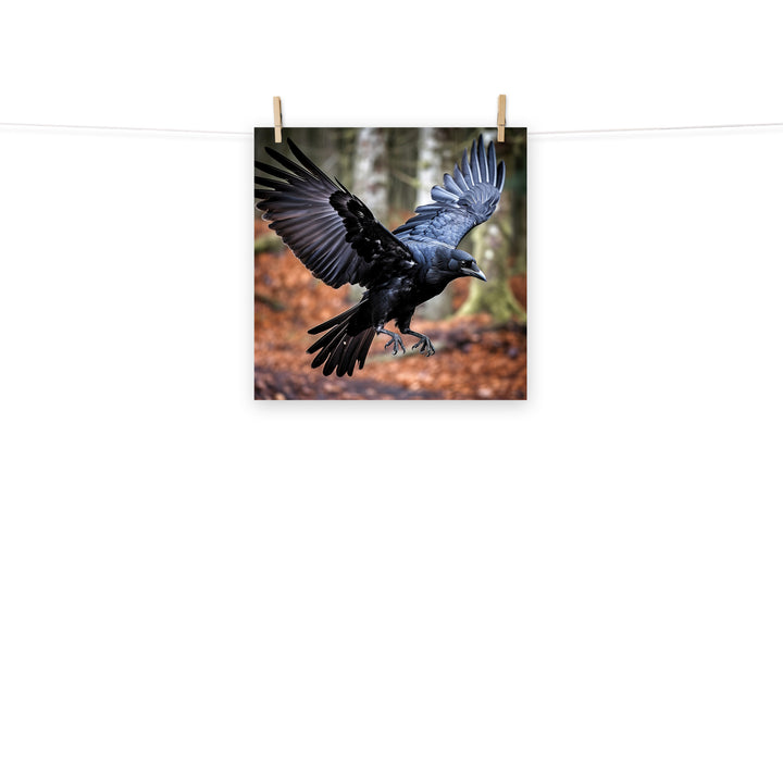 Raven Photo paper poster - PosterfyAI.com