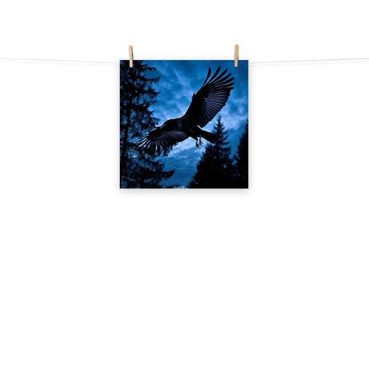 Raven Photo paper poster - PosterfyAI.com