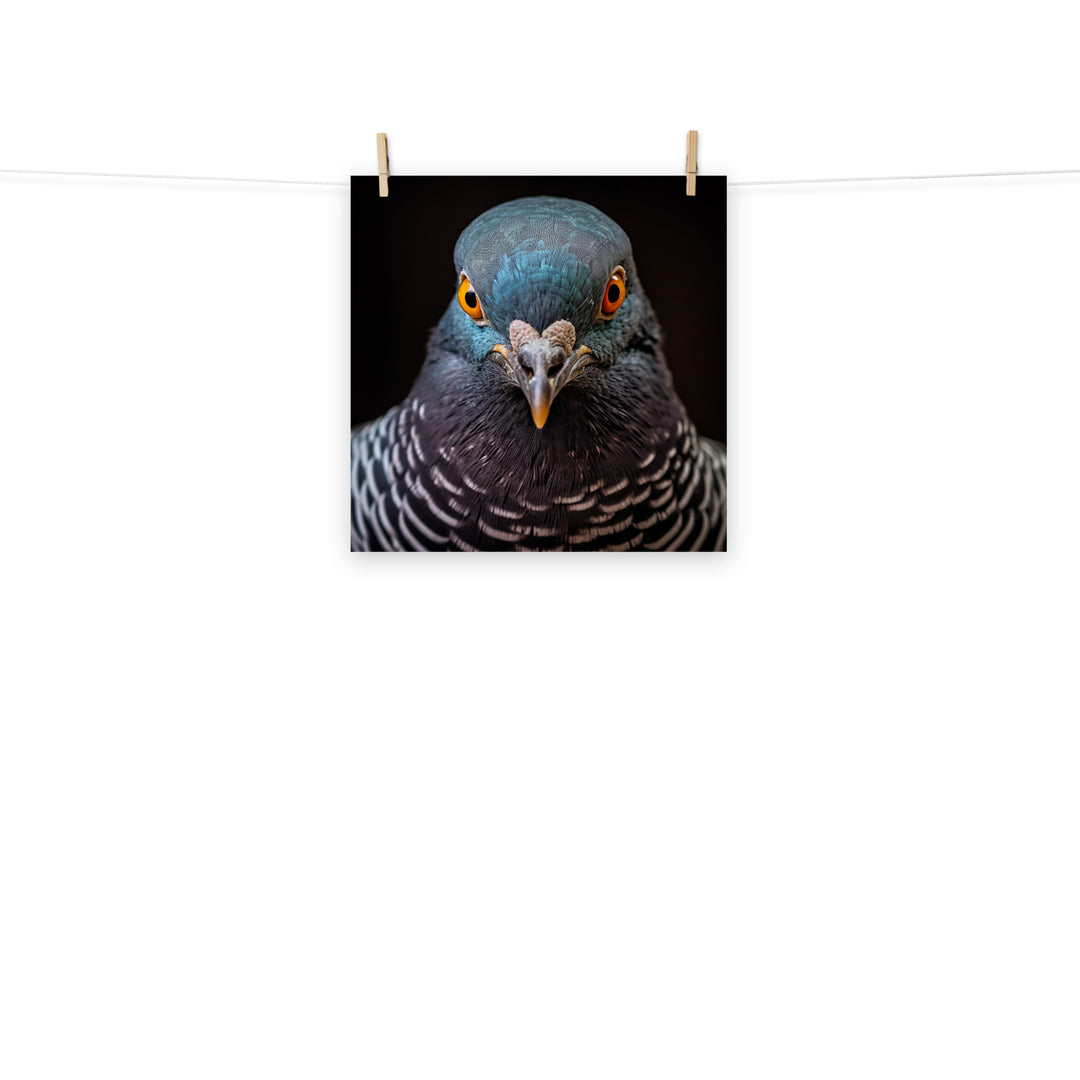 Pigeon Photo paper poster - PosterfyAI.com