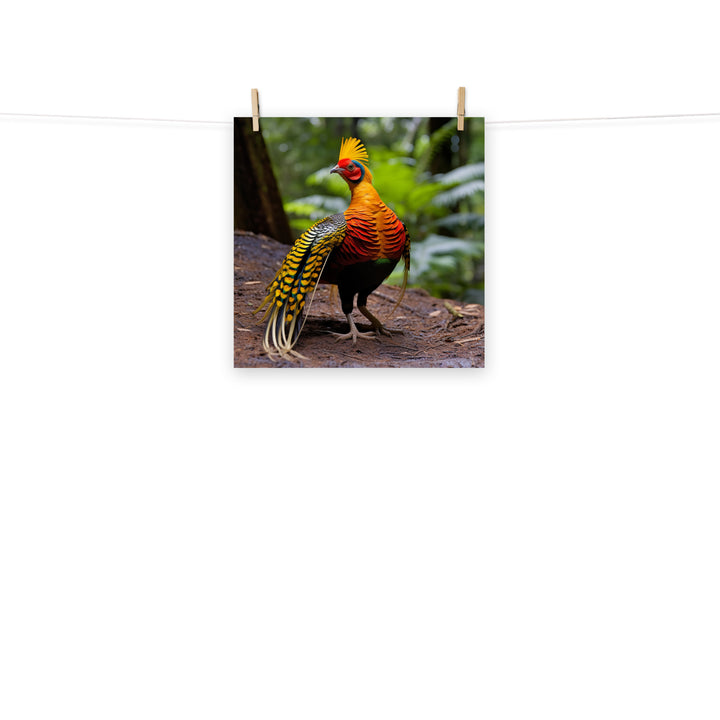 Pheasant Photo paper poster - PosterfyAI.com