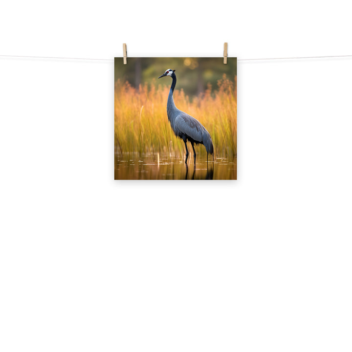 Crane Photo paper poster - PosterfyAI.com
