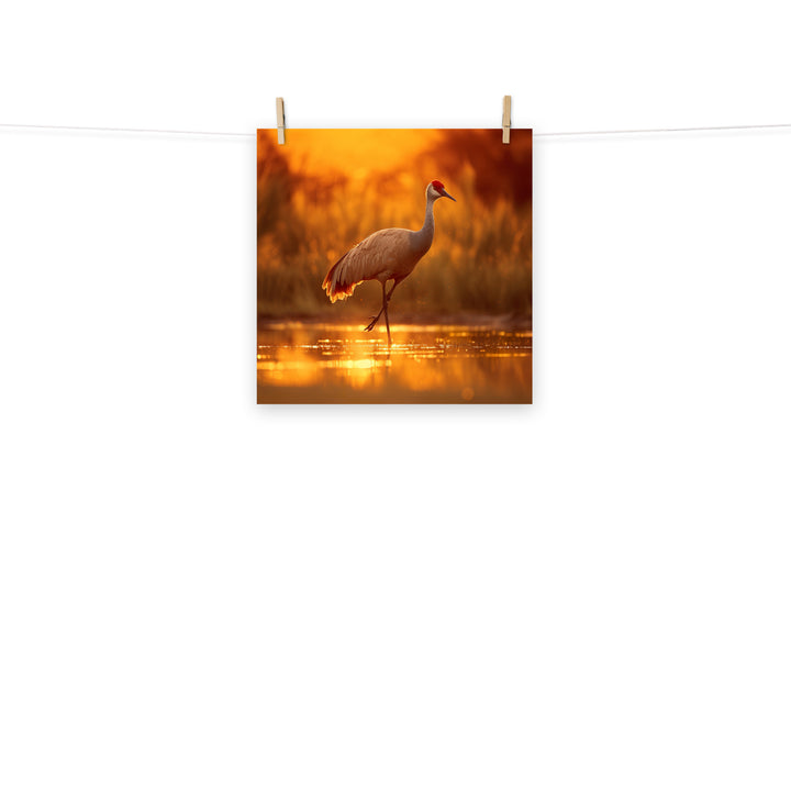 Crane Photo paper poster - PosterfyAI.com