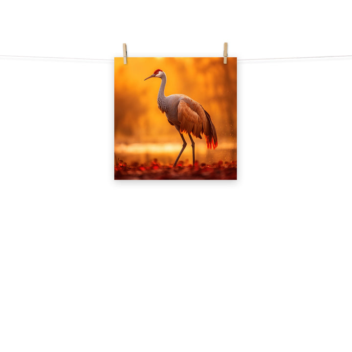 Crane Photo paper poster - PosterfyAI.com
