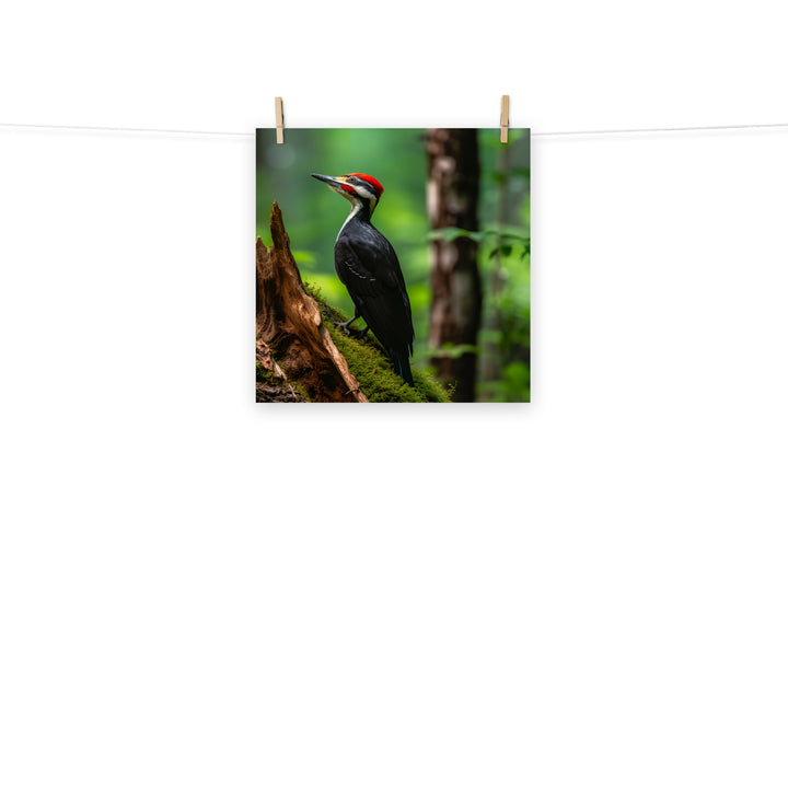 Woodpecker Photo paper poster - PosterfyAI.com