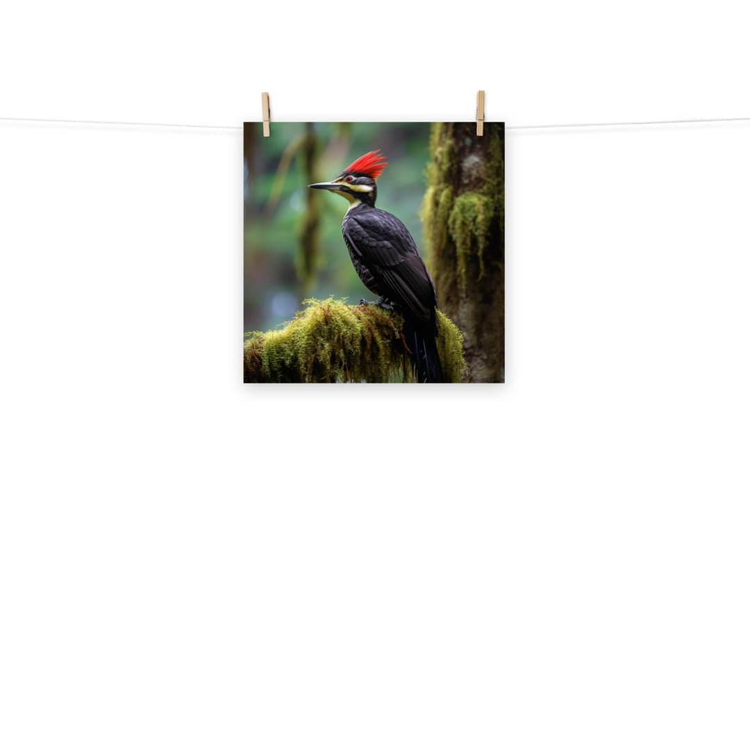 Woodpecker Photo paper poster - PosterfyAI.com