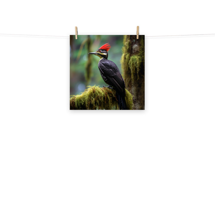 Woodpecker Photo paper poster - PosterfyAI.com