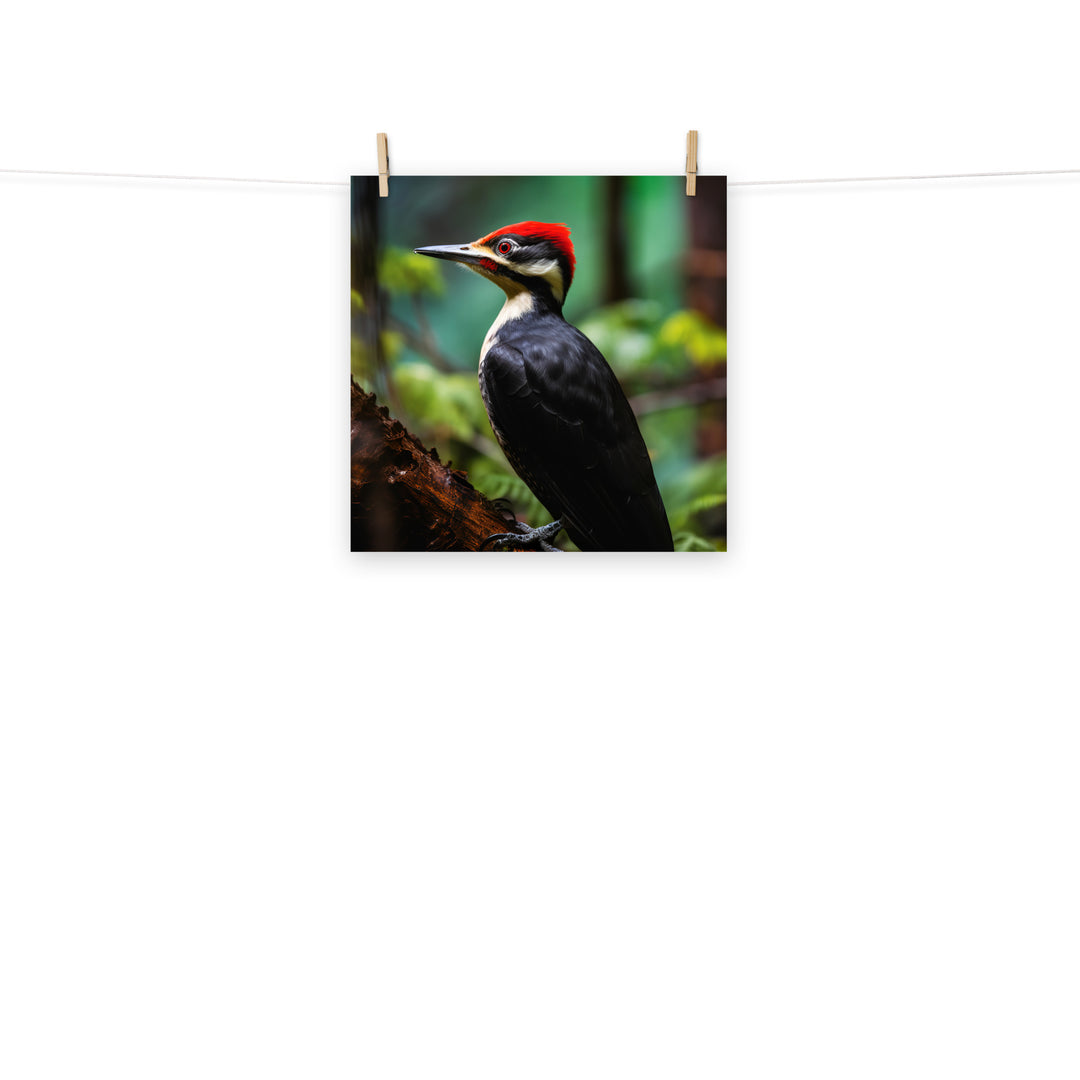 Woodpecker Photo paper poster - PosterfyAI.com