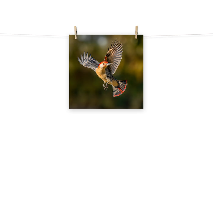 Woodpecker Photo paper poster - PosterfyAI.com