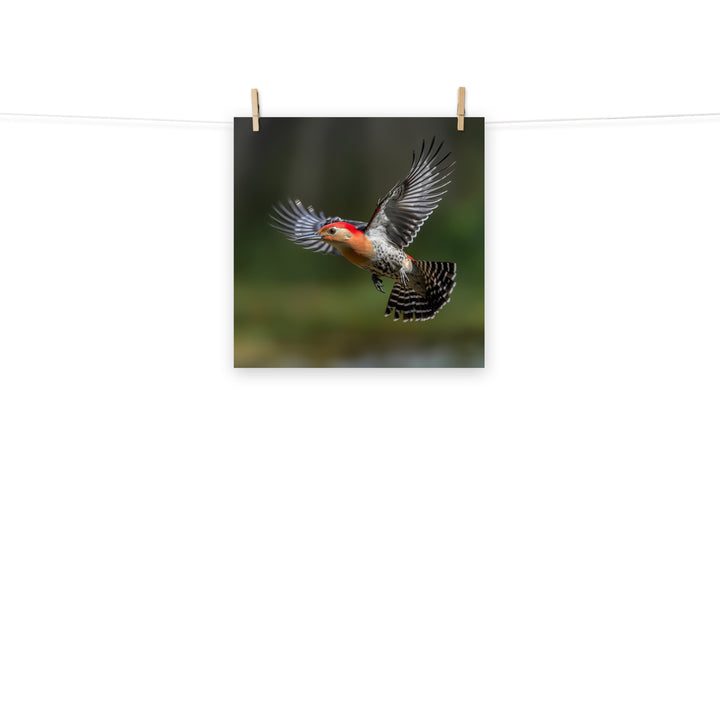 Woodpecker Photo paper poster - PosterfyAI.com