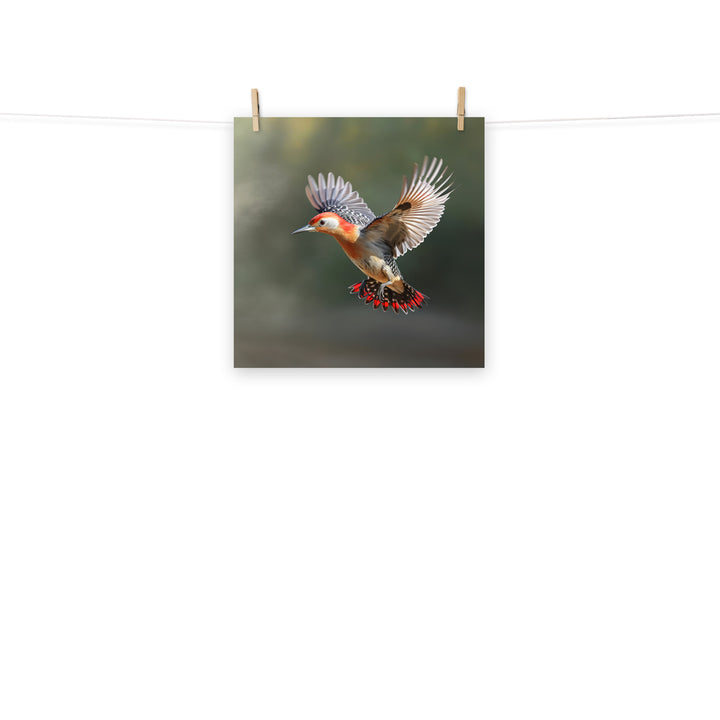 Woodpecker Photo paper poster - PosterfyAI.com