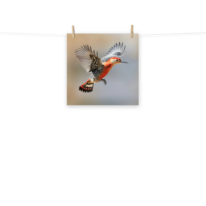 Woodpecker Photo paper poster - PosterfyAI.com