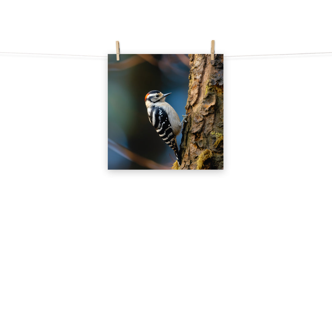 Woodpecker Photo paper poster - PosterfyAI.com