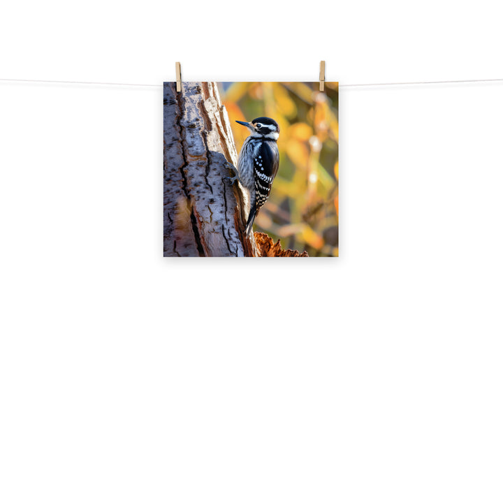 Woodpecker Photo paper poster - PosterfyAI.com