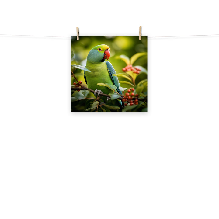 Parakeet Photo paper poster - PosterfyAI.com