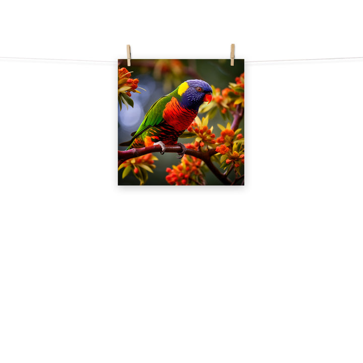 Lorikeet Photo paper poster - PosterfyAI.com