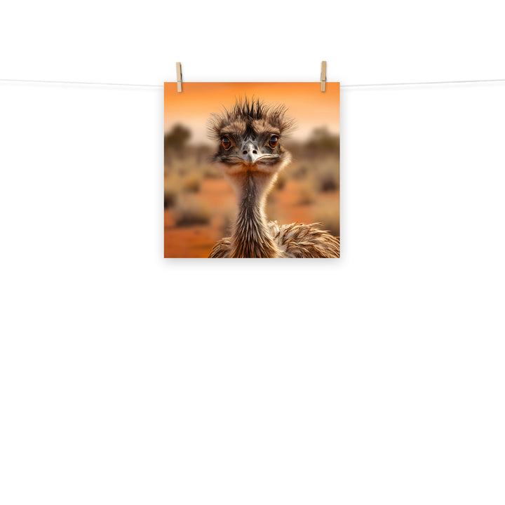 Emu Photo paper poster - PosterfyAI.com