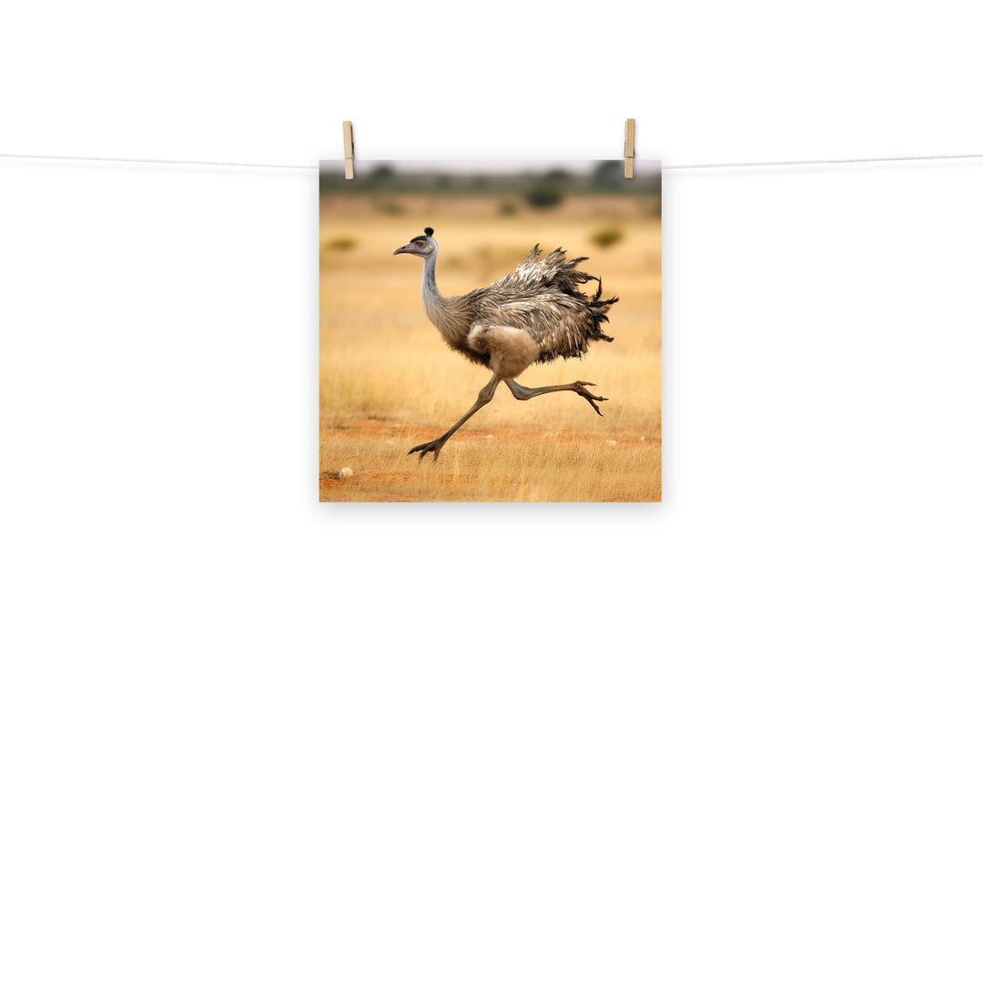 Emu Photo paper poster - PosterfyAI.com