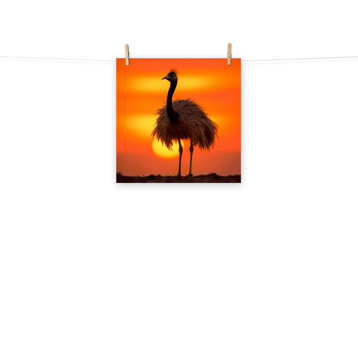 Emu Photo paper poster - PosterfyAI.com