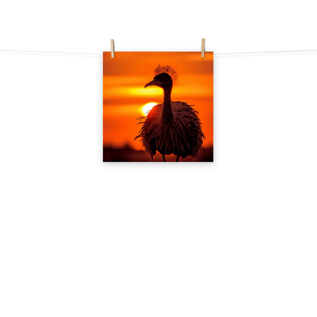 Emu Photo paper poster - PosterfyAI.com