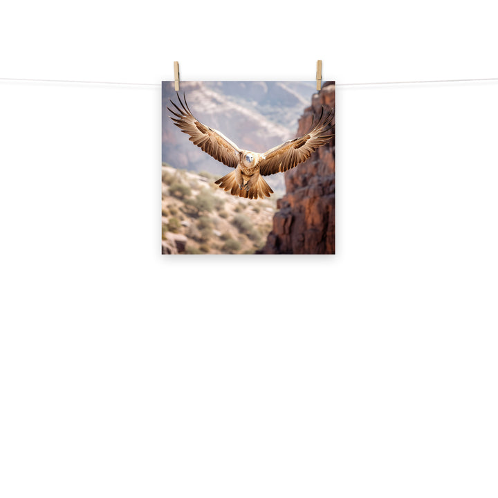 Vulture Photo paper poster - PosterfyAI.com