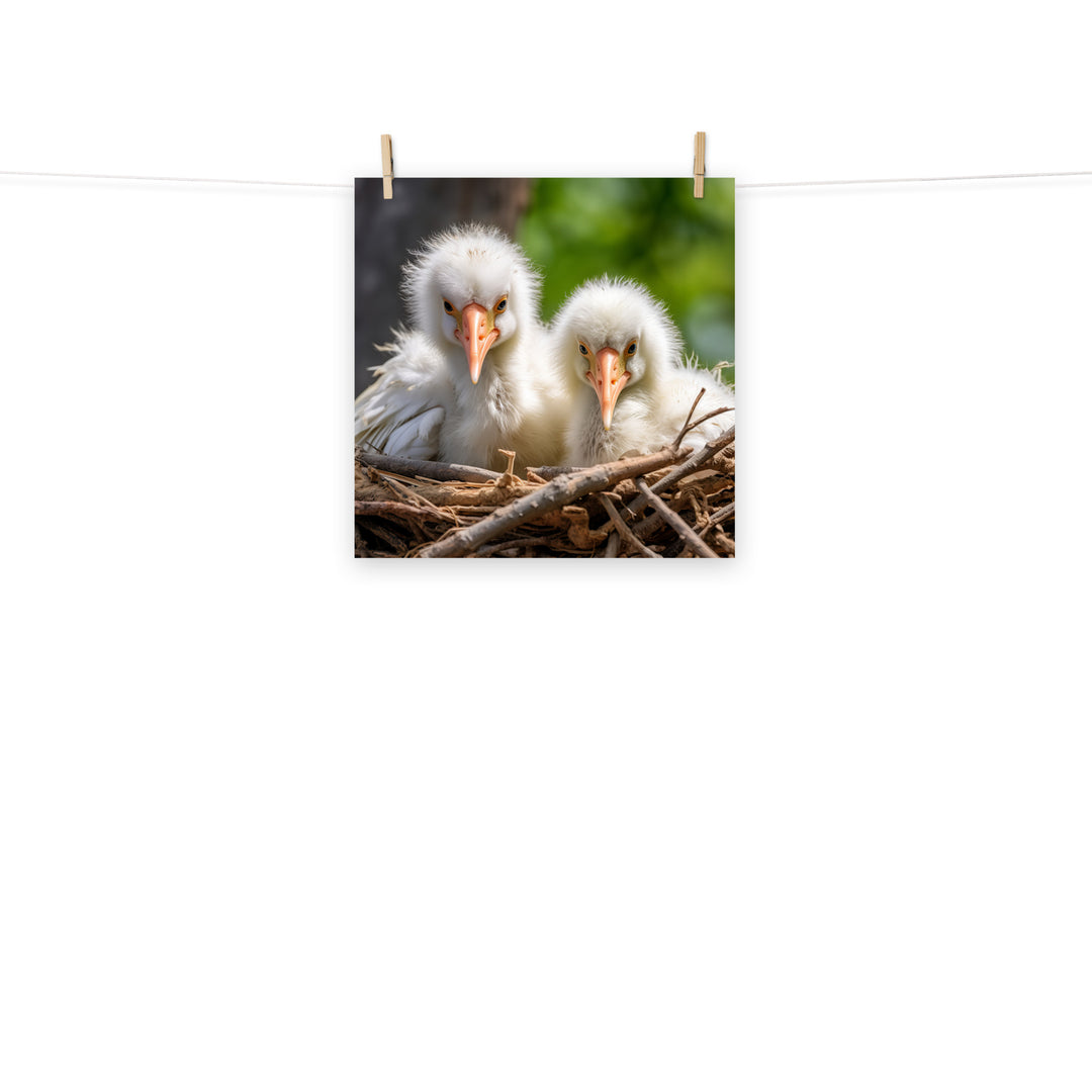 Stork Photo paper poster - PosterfyAI.com