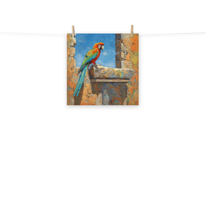 Macaw Photo paper poster - PosterfyAI.com