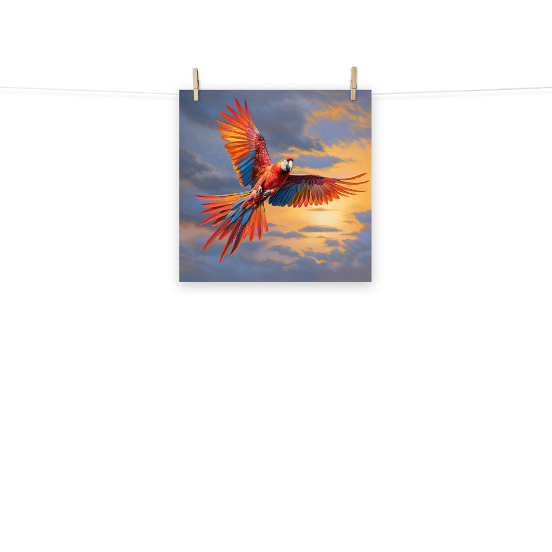 Macaw Photo paper poster - PosterfyAI.com