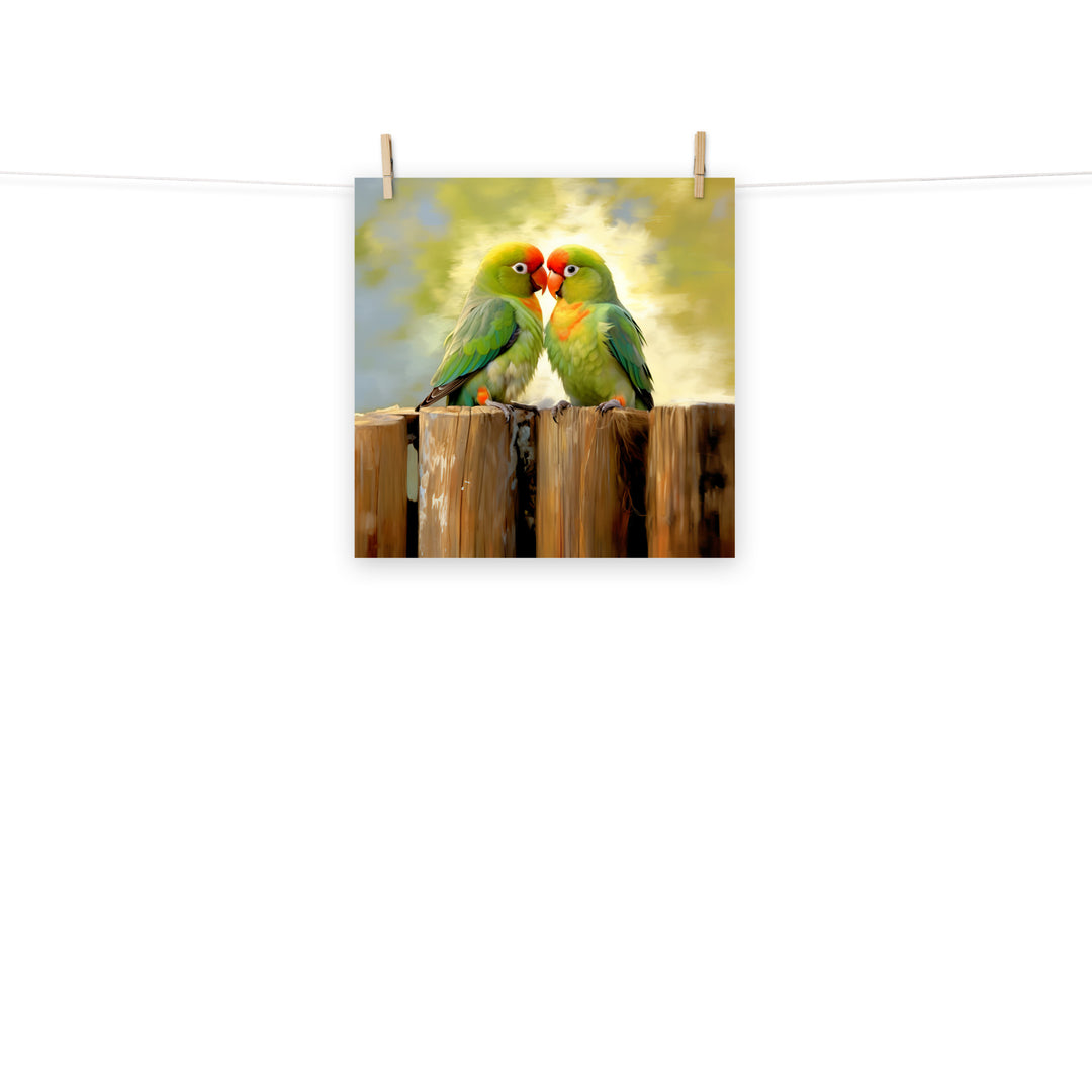 Lovebird Photo paper poster - PosterfyAI.com