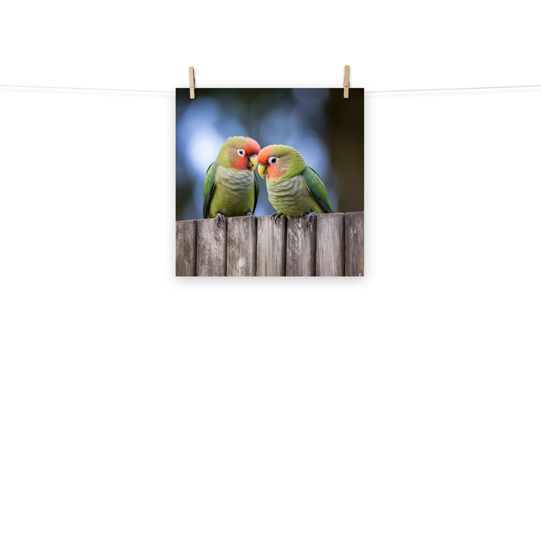 Lovebird Photo paper poster - PosterfyAI.com