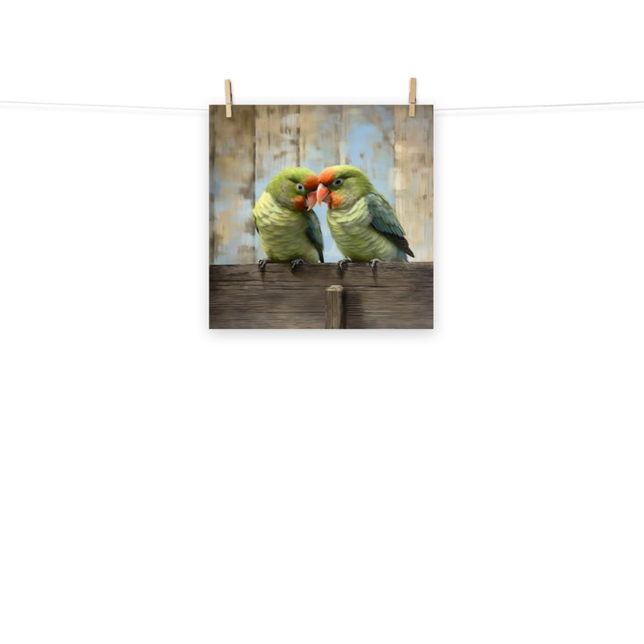 Lovebird Photo paper poster - PosterfyAI.com
