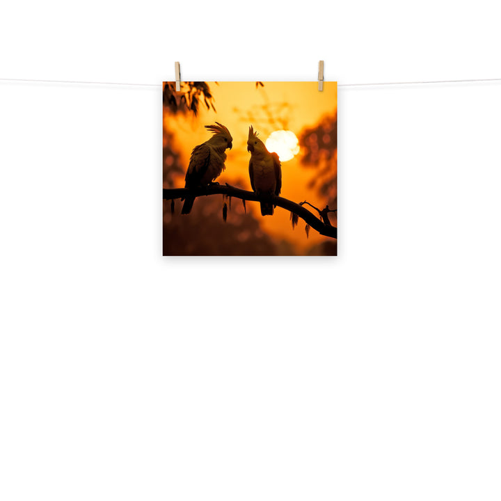 Cockatoos Photo paper poster - PosterfyAI.com