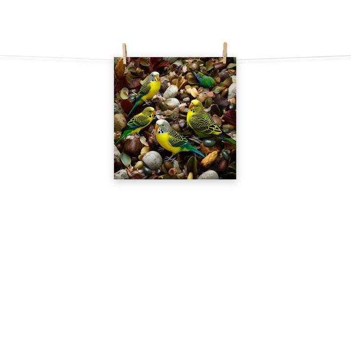 Budgerigar Photo paper poster - PosterfyAI.com
