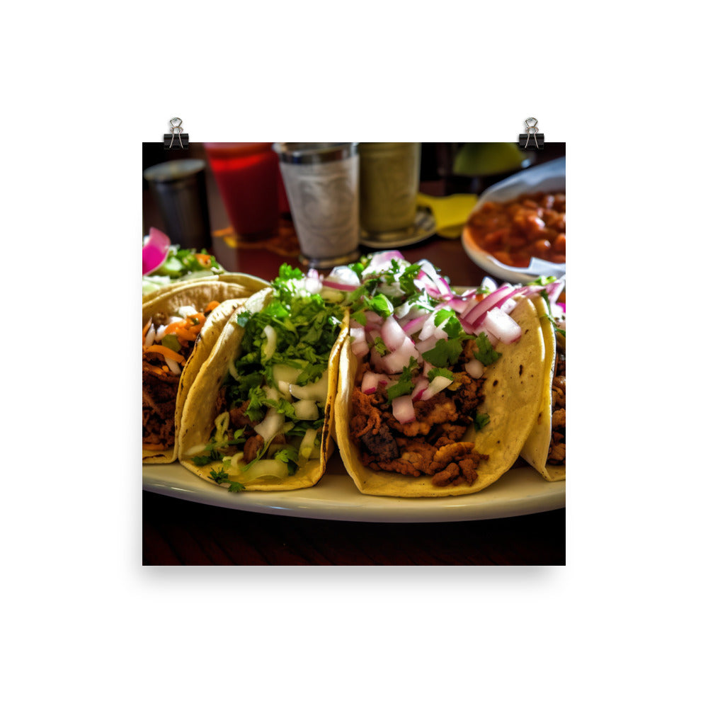 Taco Traditions photo paper poster - Posterfy.AI