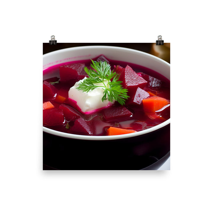 Borscht photo paper poster - Posterfy.AI