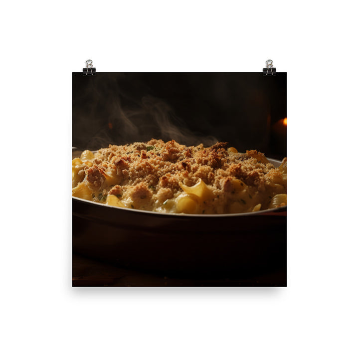 Baked Sausage and Cheese Casserole photo paper poster - Posterfy.AI