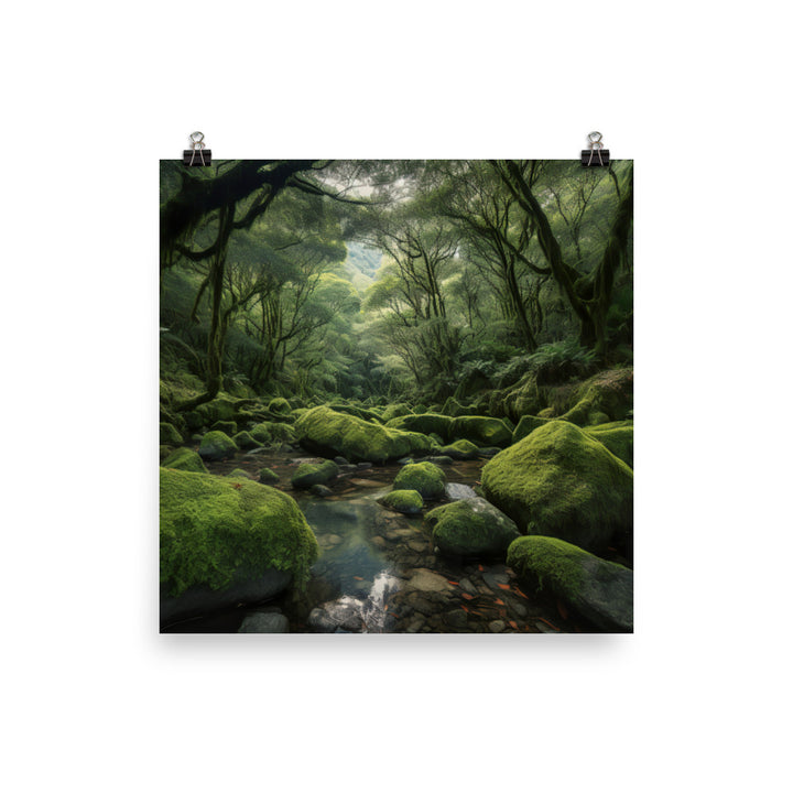 Verdant Beauty of Yakushima photo  paper poster - Posterfy.AI